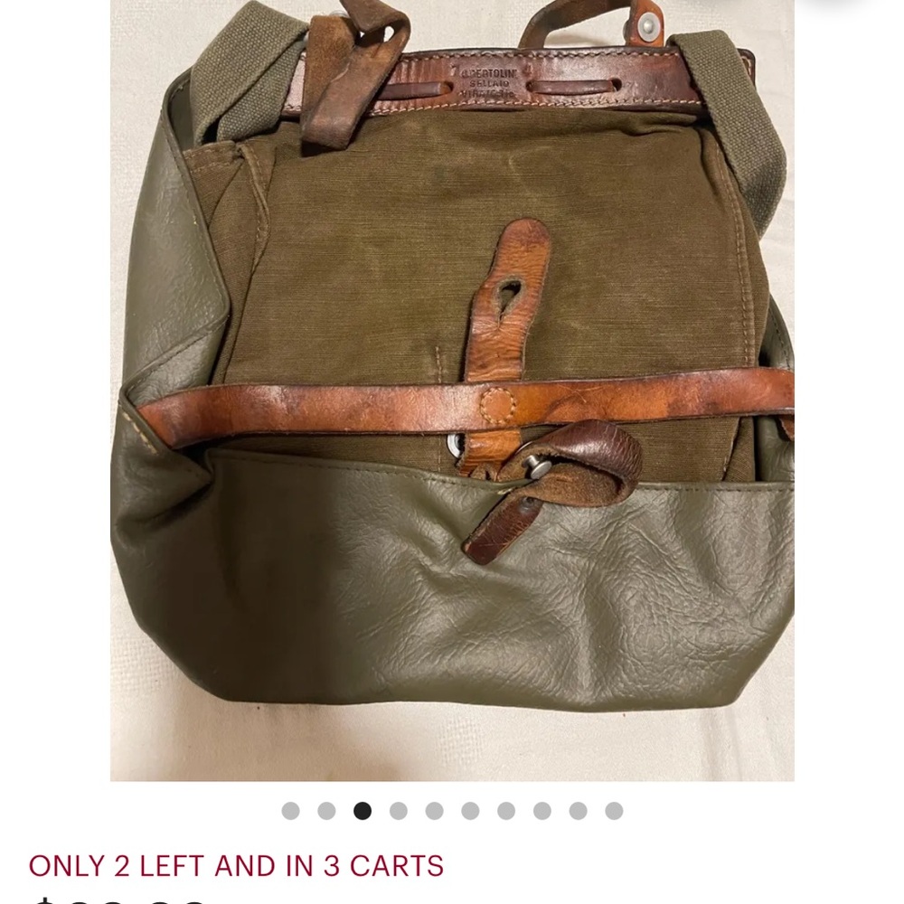 Vintage Olive Green Men's Backpack